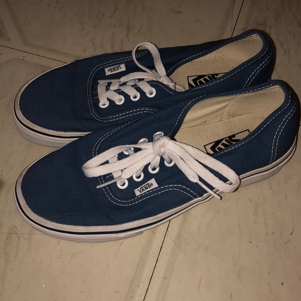Blue vans never EVER worn except in store